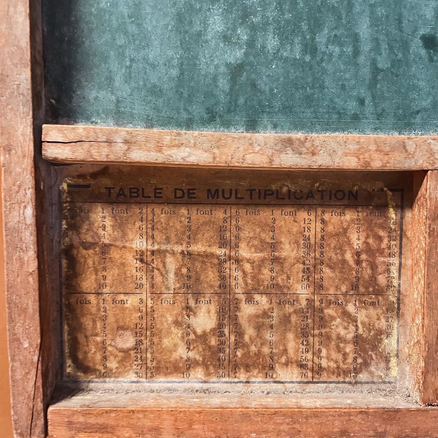 Blackboard with abacus from the 30s