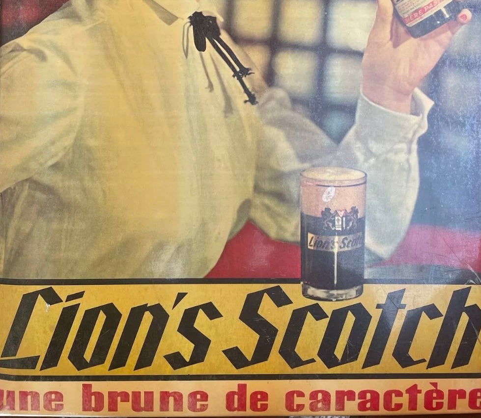 Coppia insegne cellograph anni ‘50, birra Franco-belga