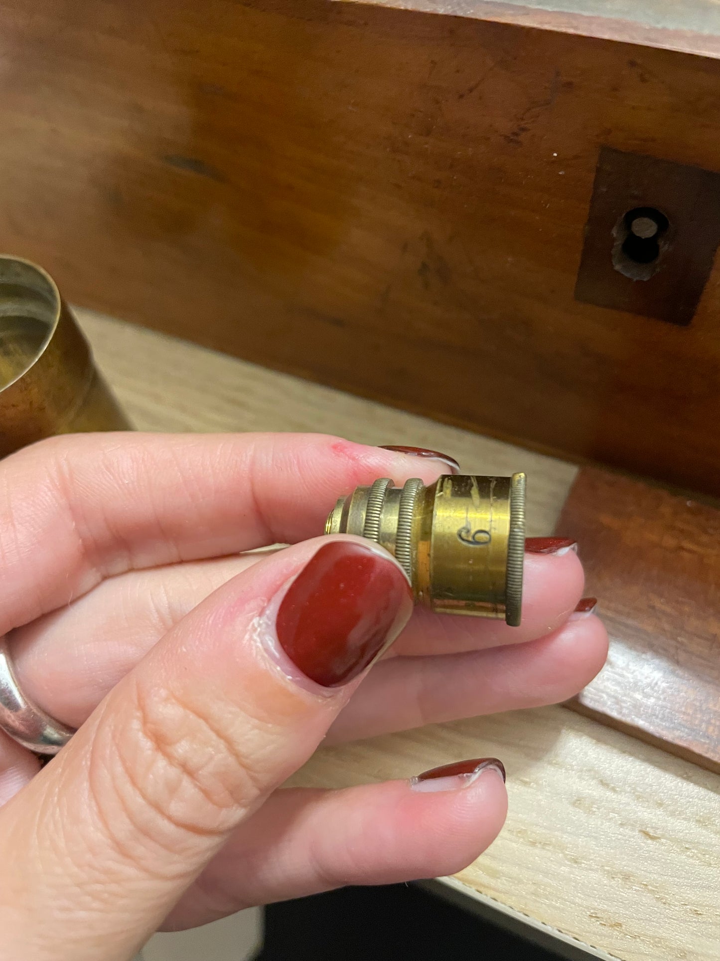 Microscopio museale Nachet con ottiche Zeiss di fine ‘800