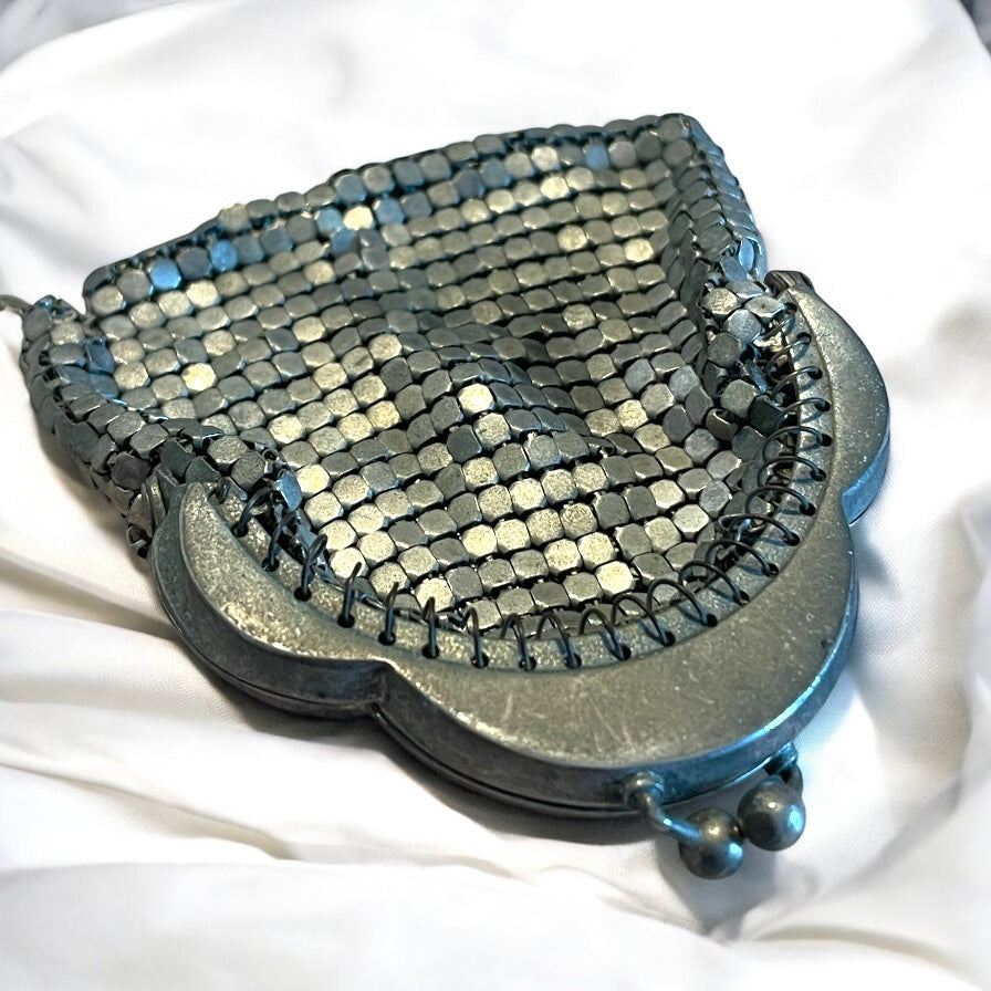 Borsellino porta monete argentato, anni ‘20 - ‘30