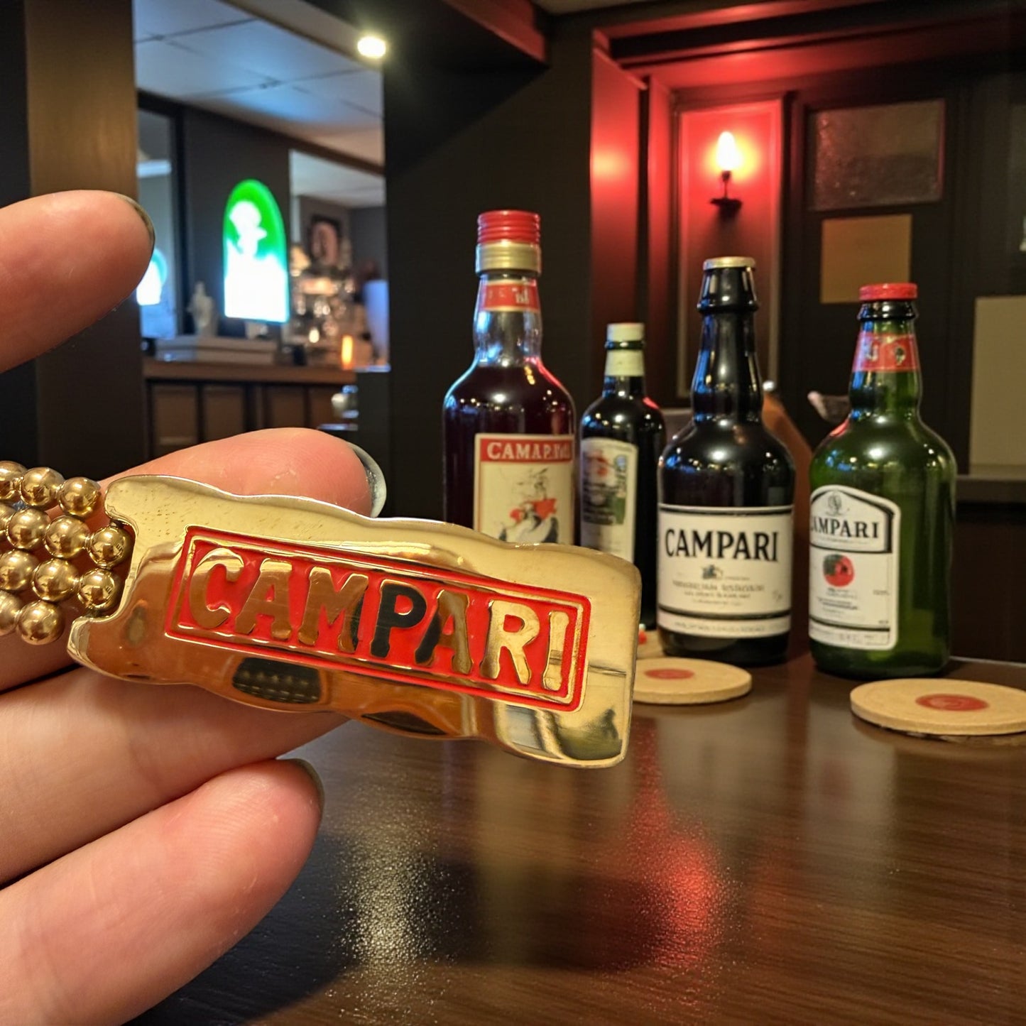 Portachiavi Campari anni 70 80 Thun design in confezione originale