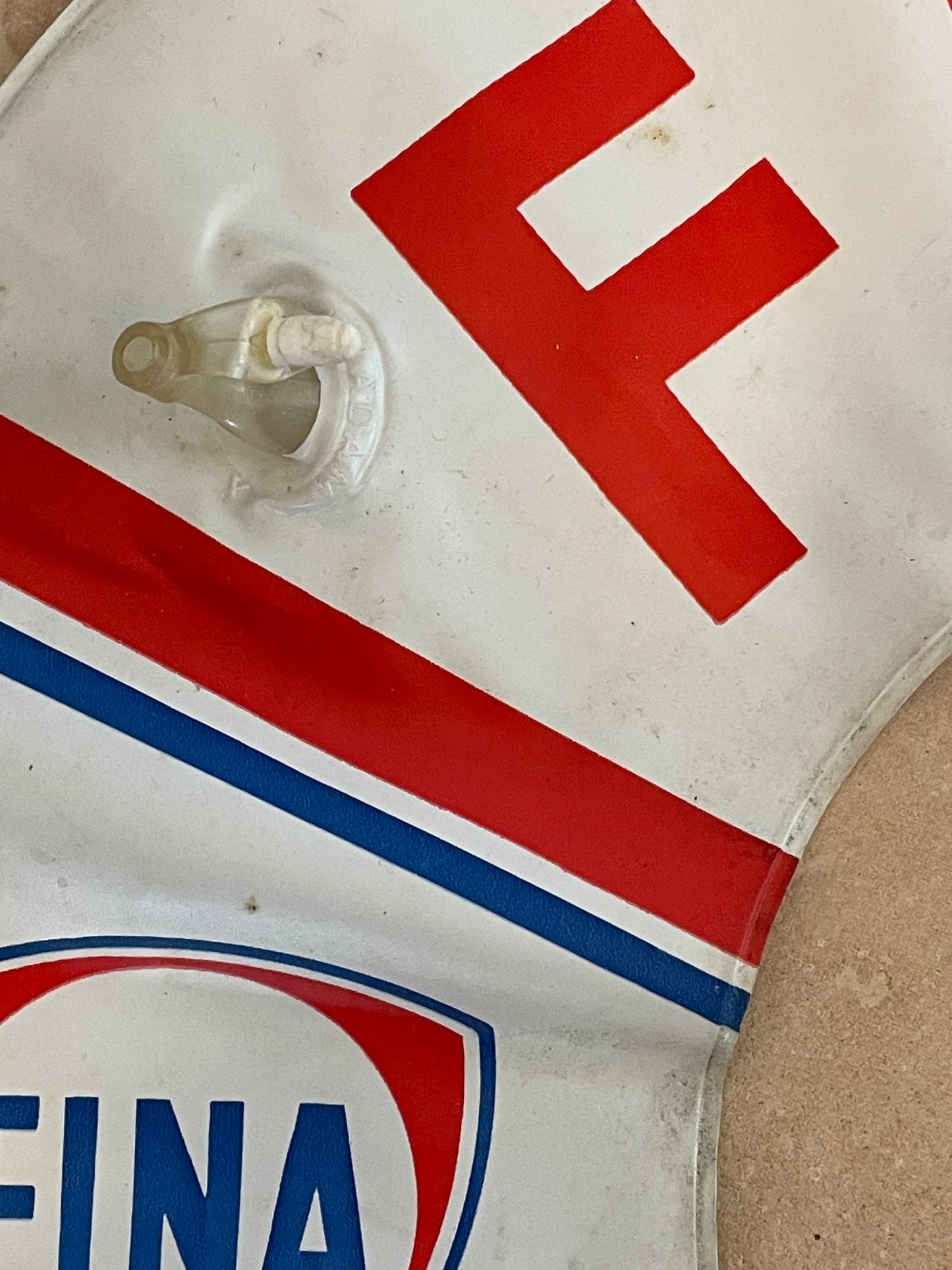 Galleggiante pubblicitario vintage, Fina oil anni 60 automobili ma