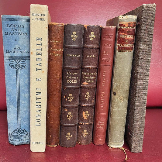 Lot no. 8 old books