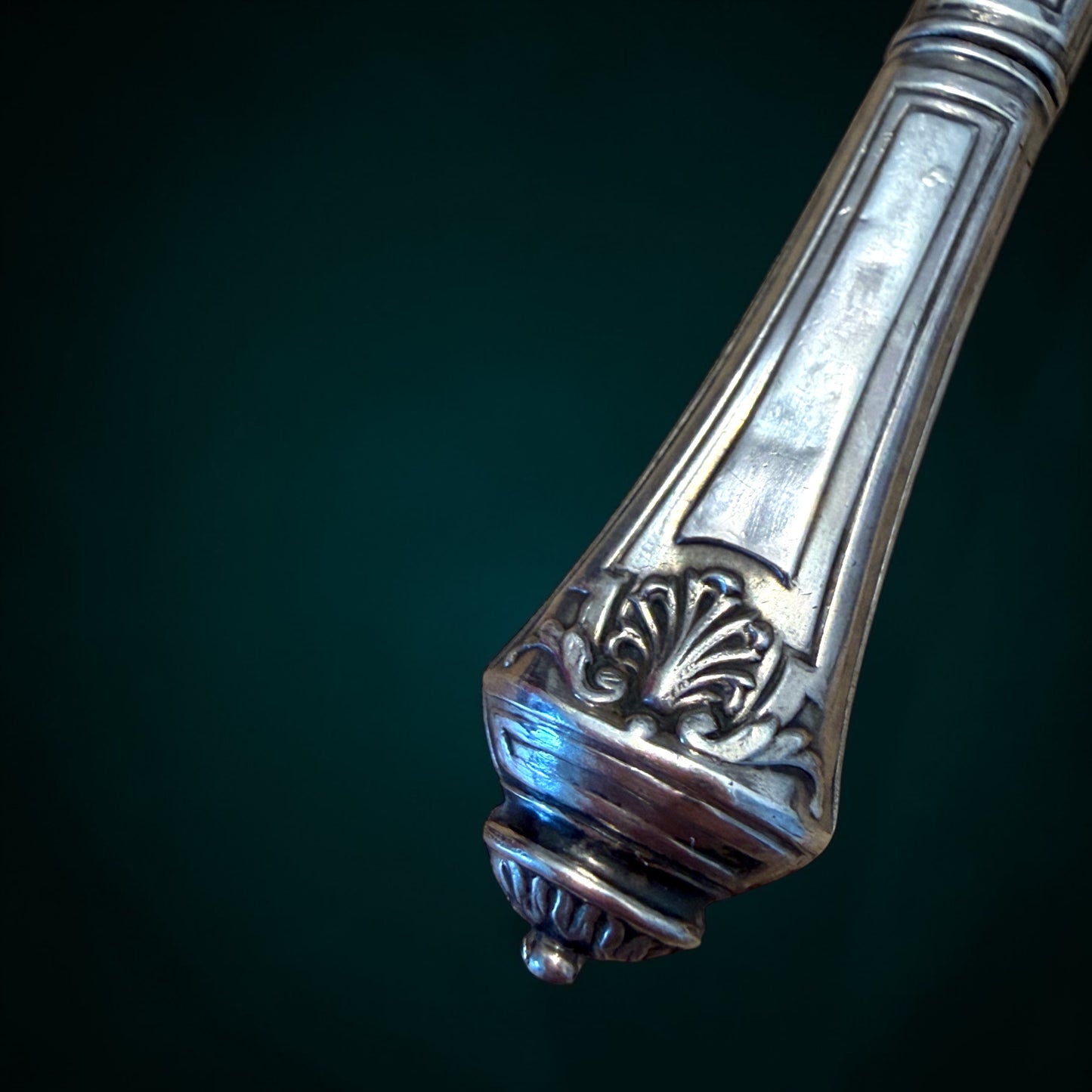 Antico needle case porta aghi neoclassico in argento ca 1880