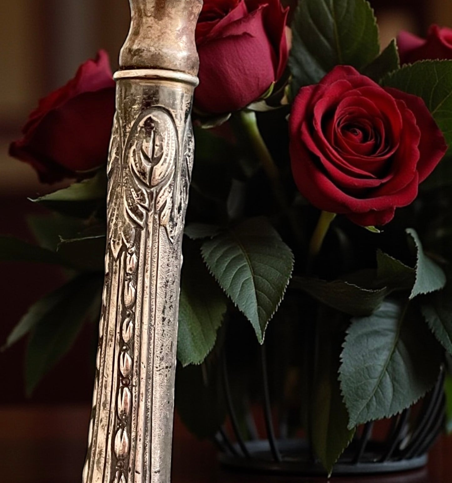 Antico tire-botte, tira lacci per stivaletti da donna con manico in argento, fine ‘800