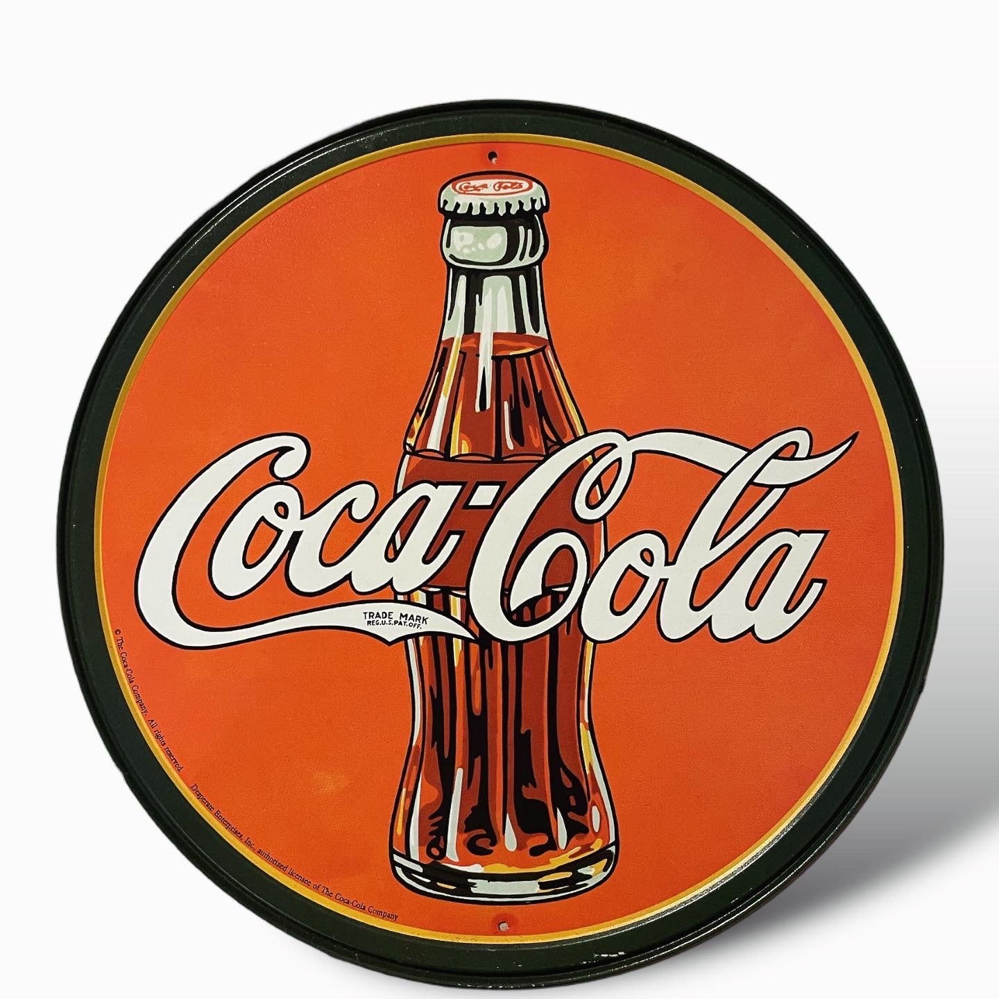 Coca-Cola Button Sign 2000s