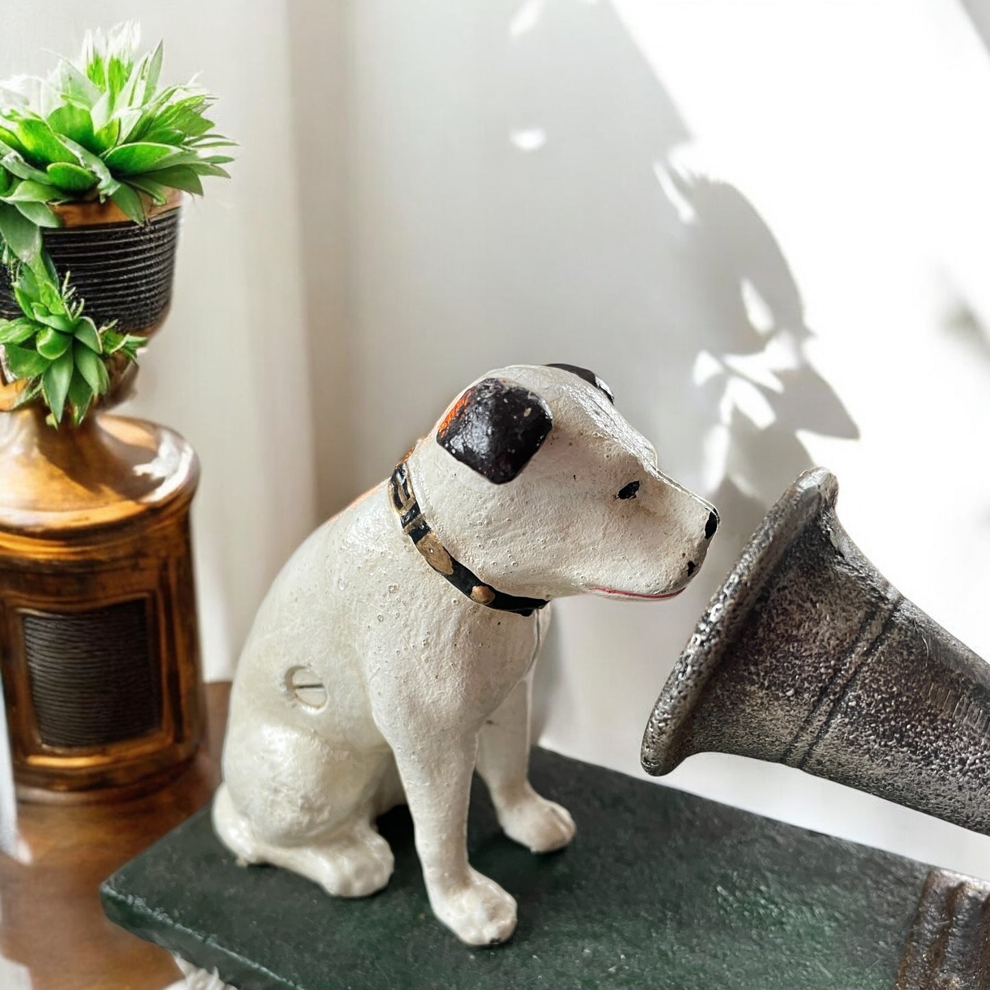 Scultura ghisa Nipper e grammofono, La Voce Del Padrone