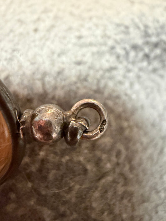 Pendente vittoriano hairwork gioiello da lutto