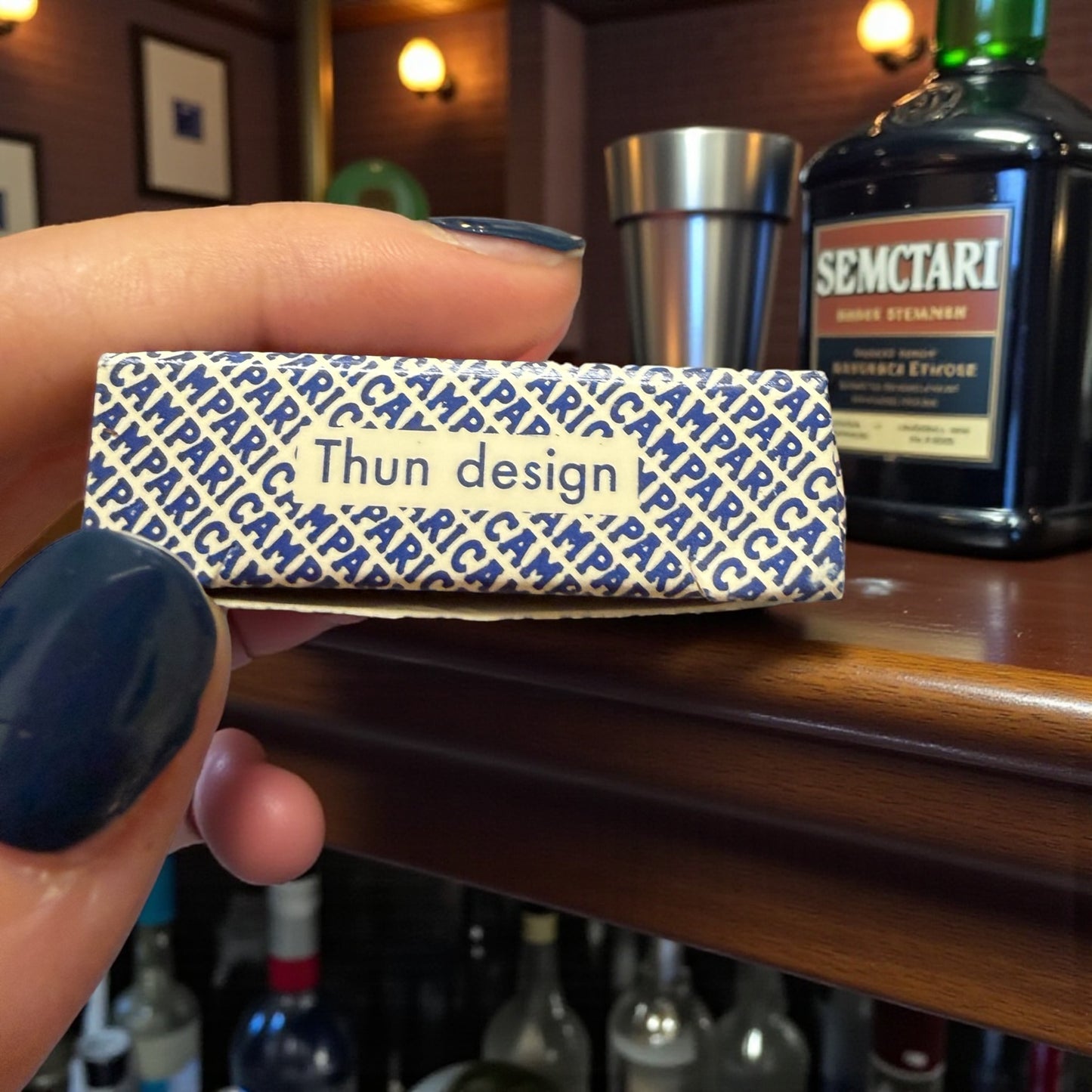 Portachiavi Campari anni 70 80 Thun design in confezione originale