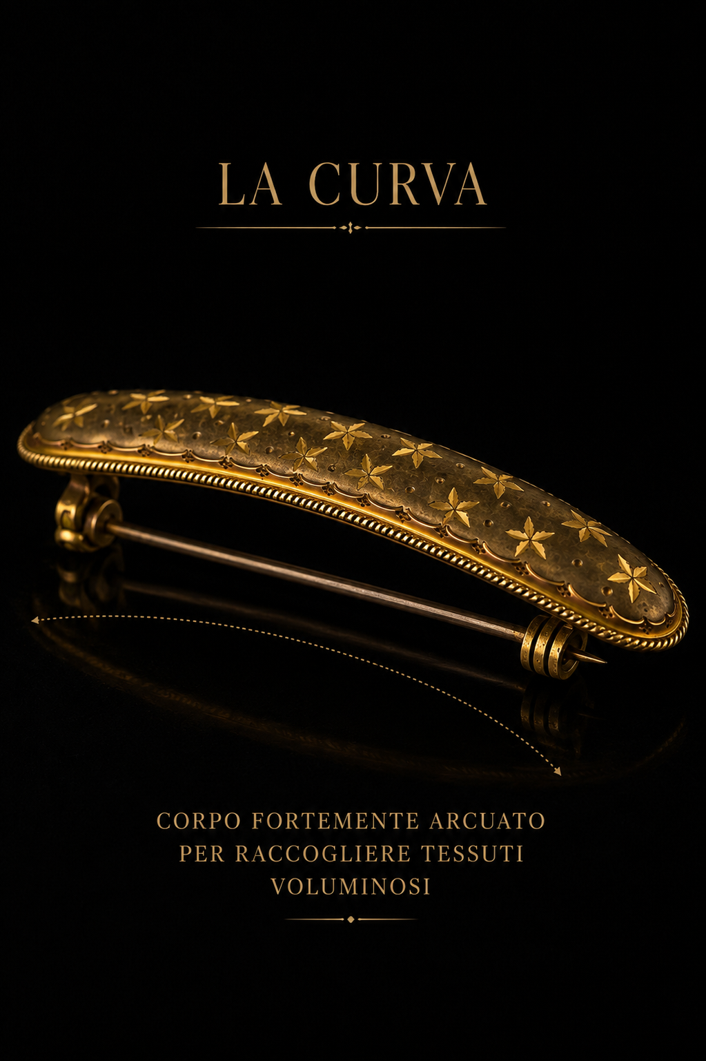 Antica spilla vittoriana autentica 1880 ca con cielo stellato, dorata
