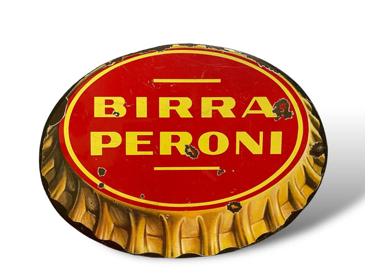 Insegna tabella Birra Peroni Smalterie Lombarde