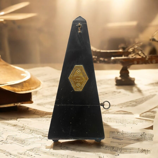 Metronomo laccato nero Maelzel fine 800 - primo 900