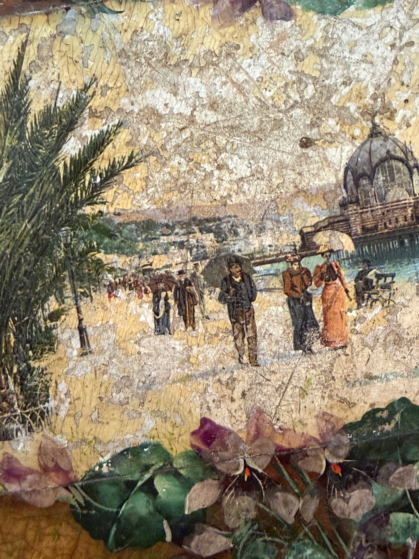 Antico album 1880-1900 completo con 28 fotografie d’epoca, dedica, data e copertine dipinte