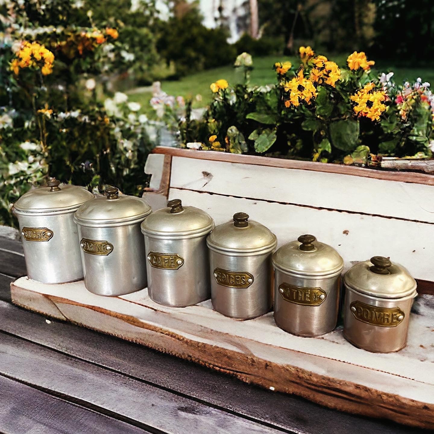 Set of antique Provencal jars