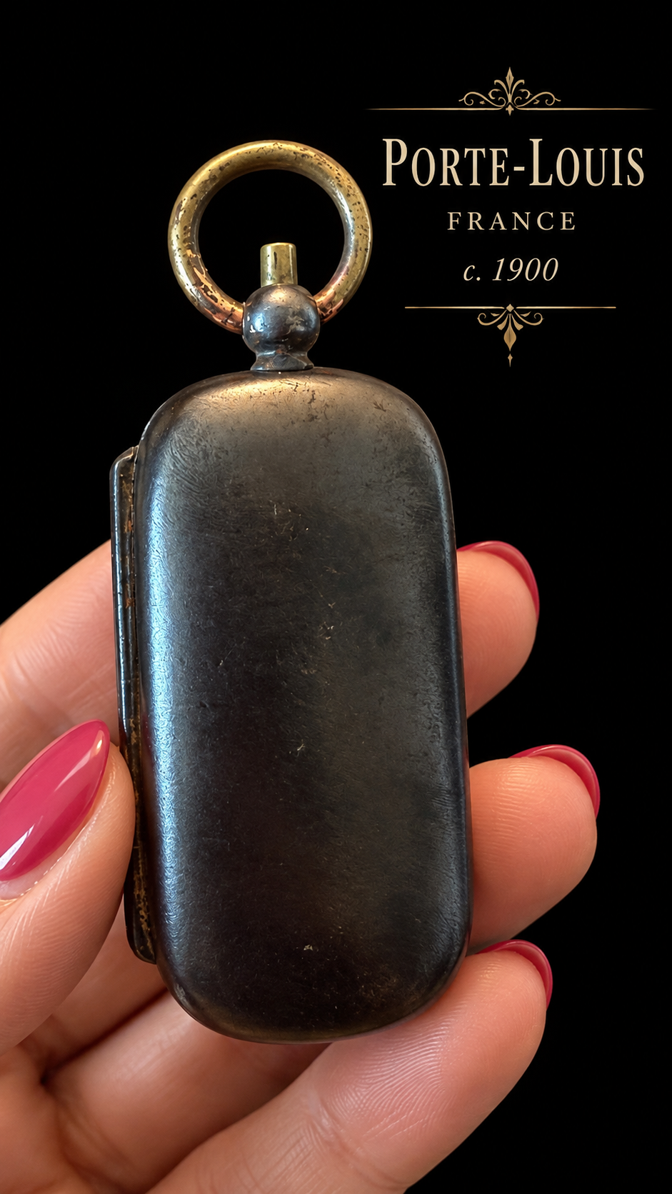 Antico porte-Louis D’Or o Porta Luigi da Châtelaine a scatto