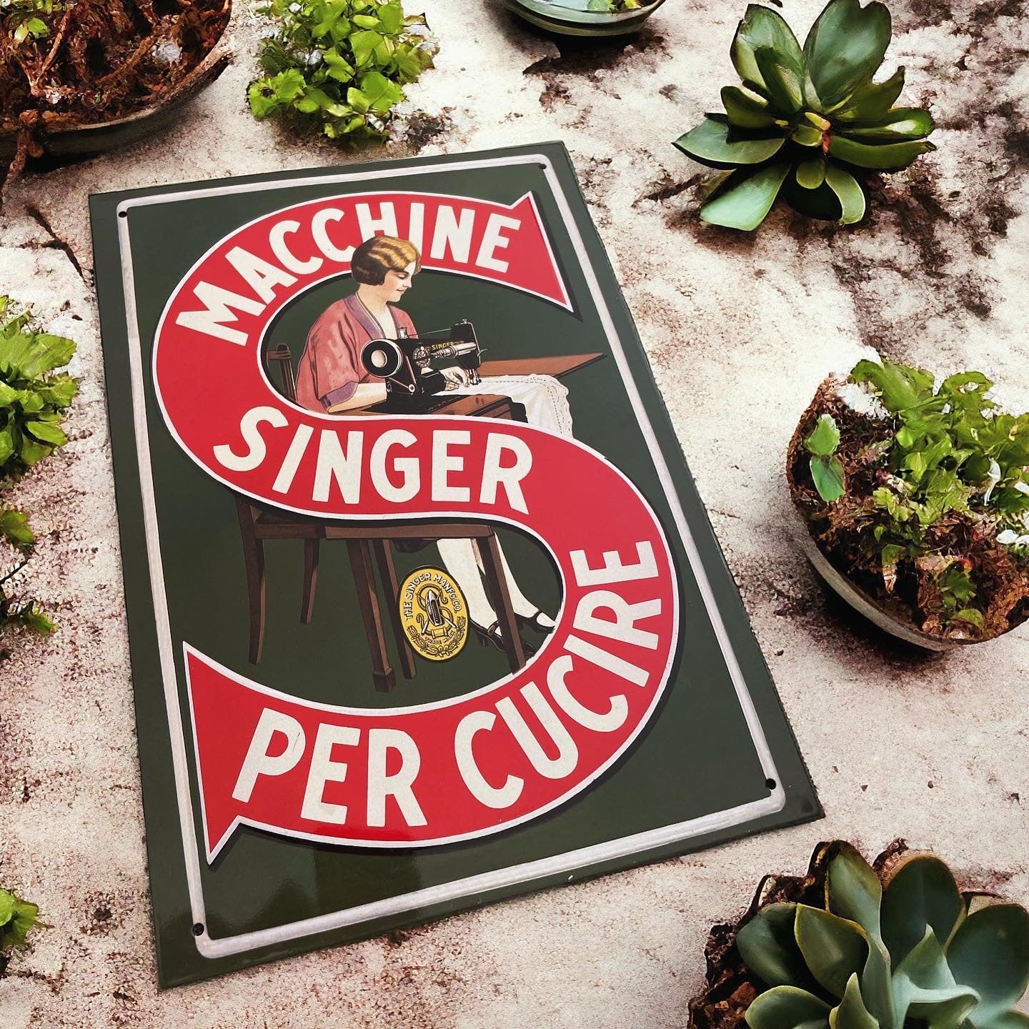 Singer Sewing Machine Sign