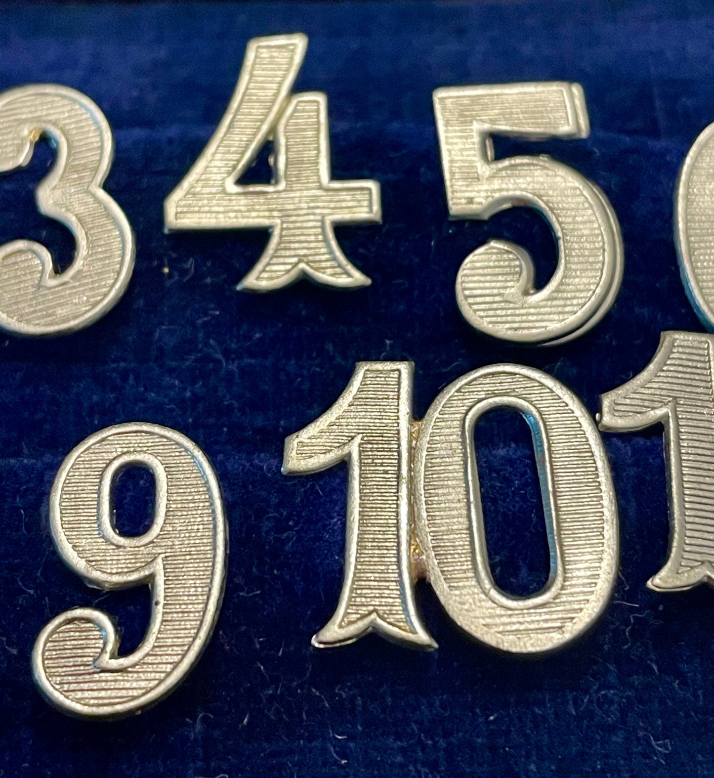 Set segna bicchieri completo in alpacca in cofanetto d’epoca, anni ‘30