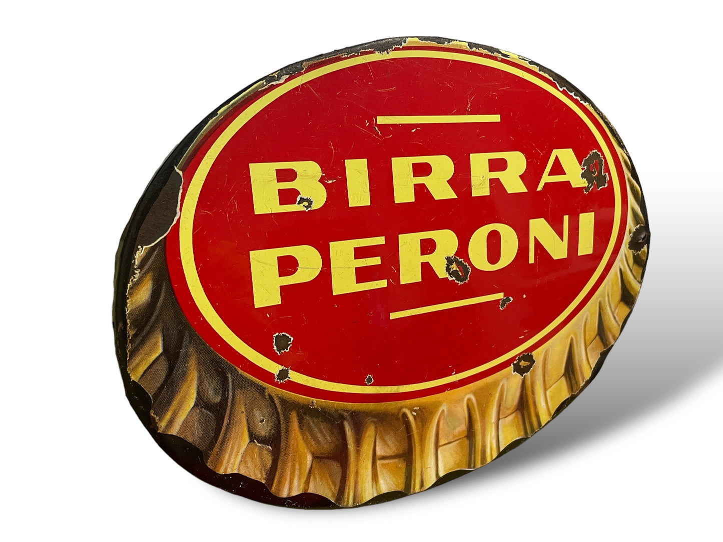 Insegna tabella Birra Peroni Smalterie Lombarde