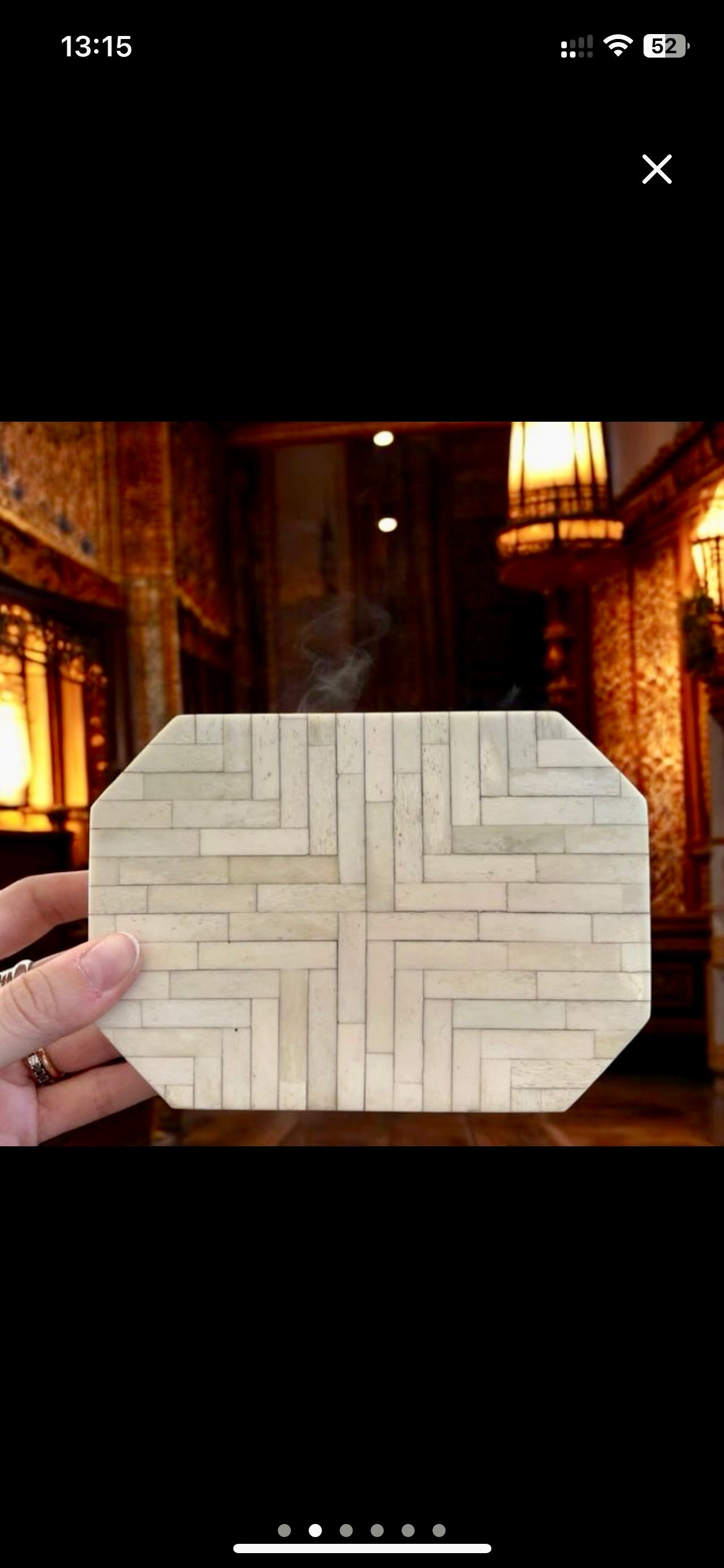 Antico cofanetto anni ‘20-‘30 da scrittoio in osso e legno