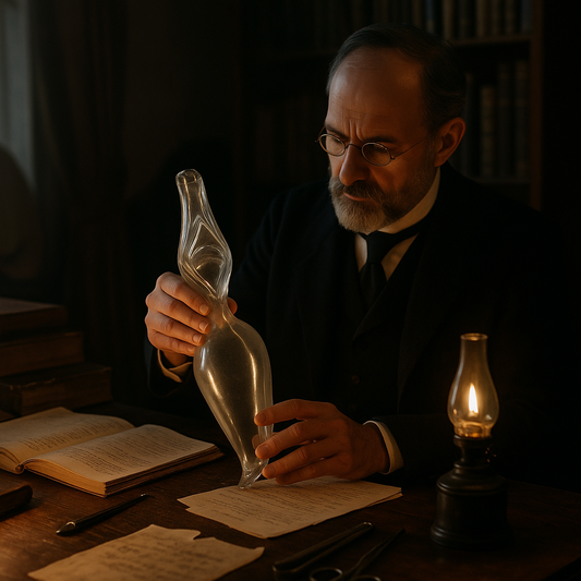 Pappagallo da donna in vetro soffiato, seconda metà ‘800, molto raro