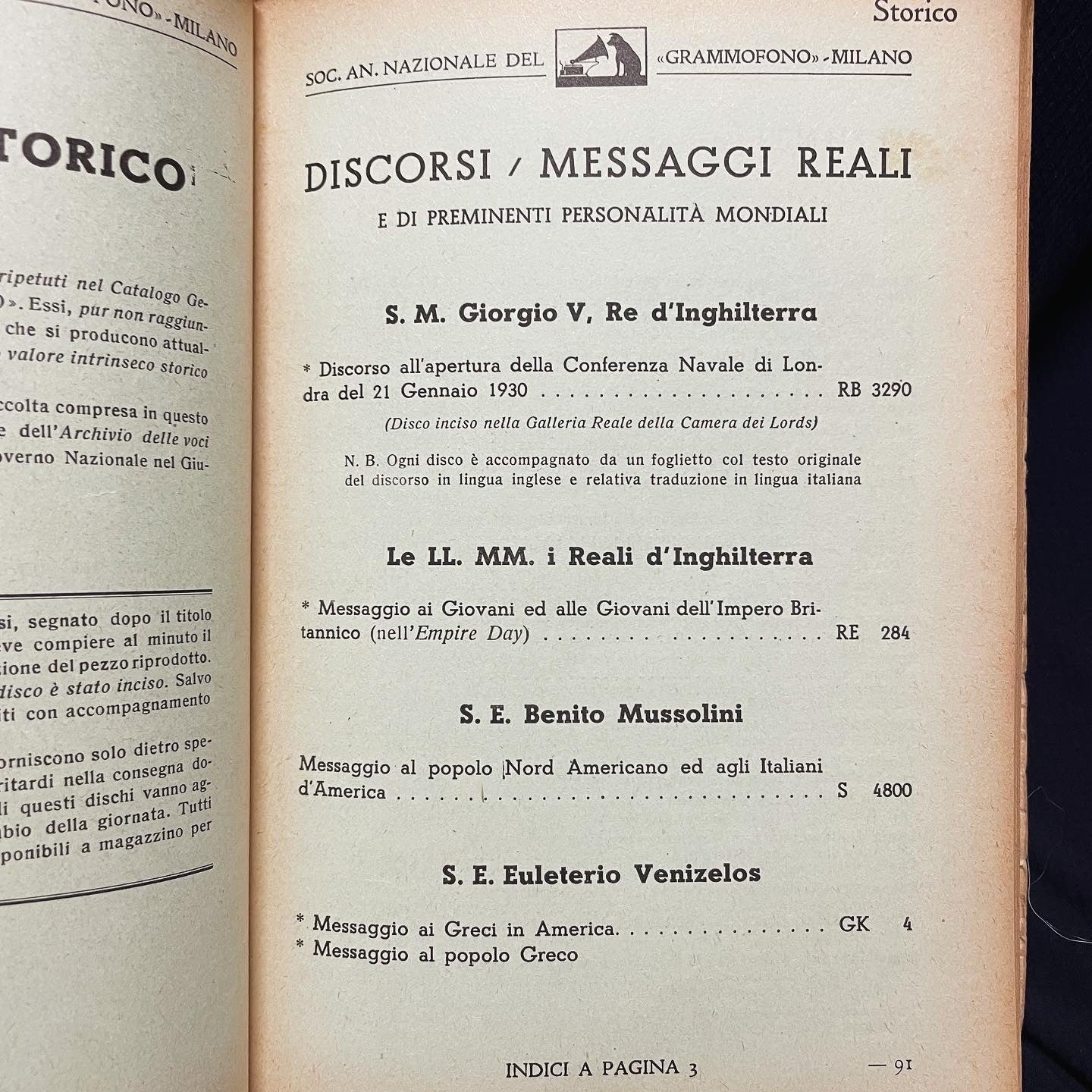 Catalogo 1933 1934 La Voce del Padrone