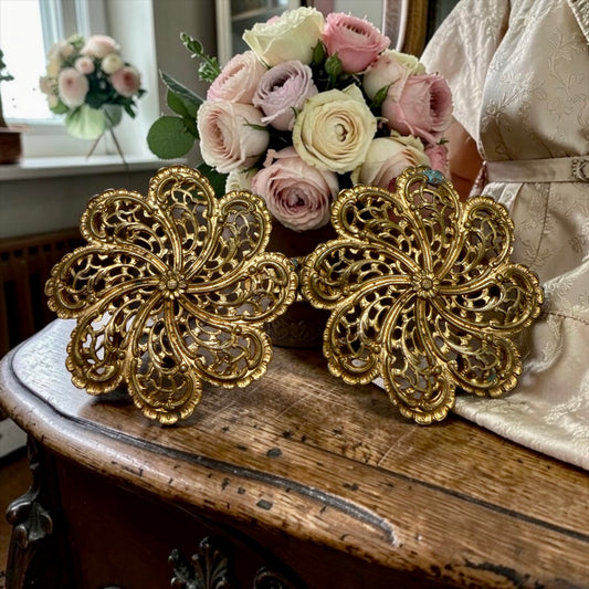 Sash buckle fibbia antica Edoardiana per cinte e cinture
