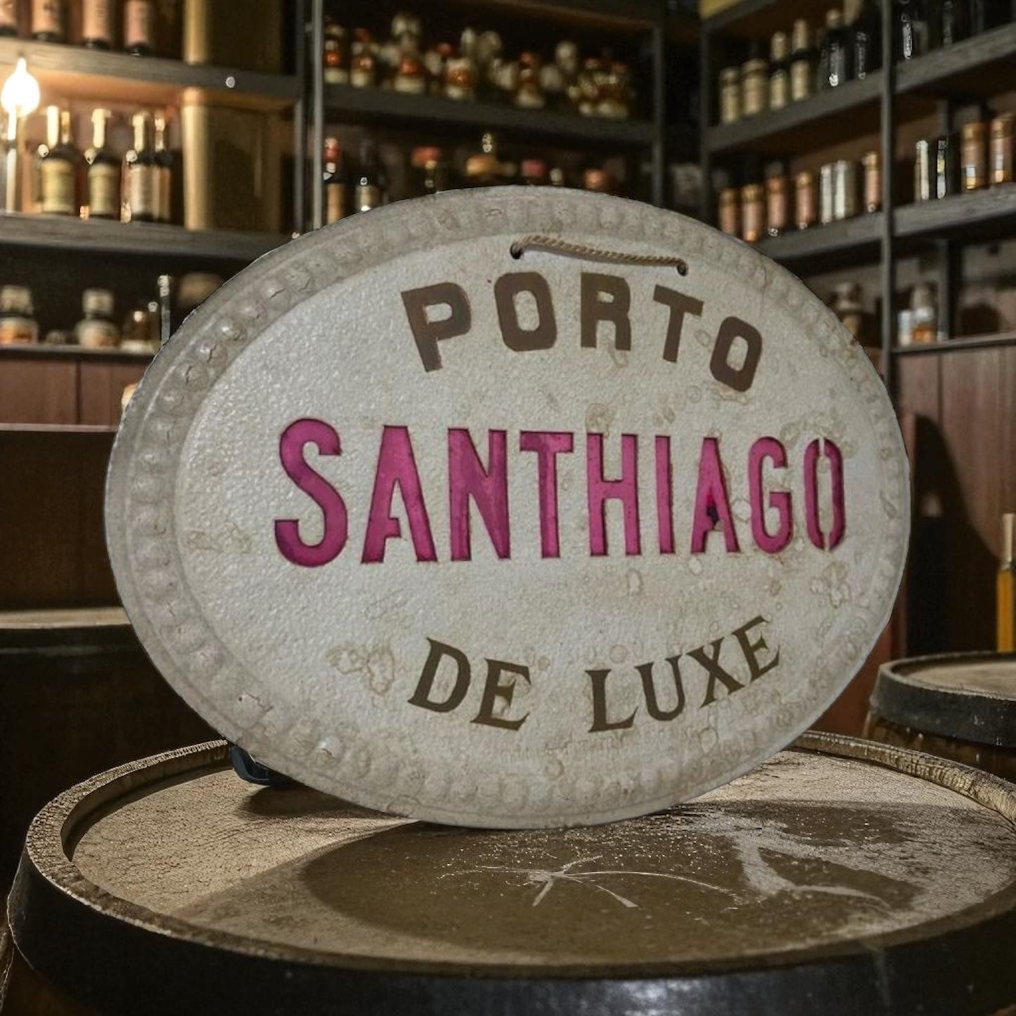Insegna da locanda Vino Porto Santhiago Deluxe anni ‘50