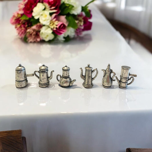 Set miniature argentate Lavazza da collezione centenario 1895 - 1995