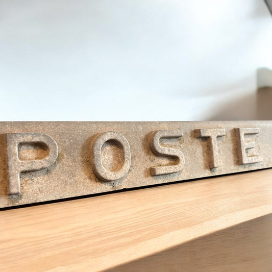 Targa da cassetta murale del Ventennio, “Poste” 37 cm