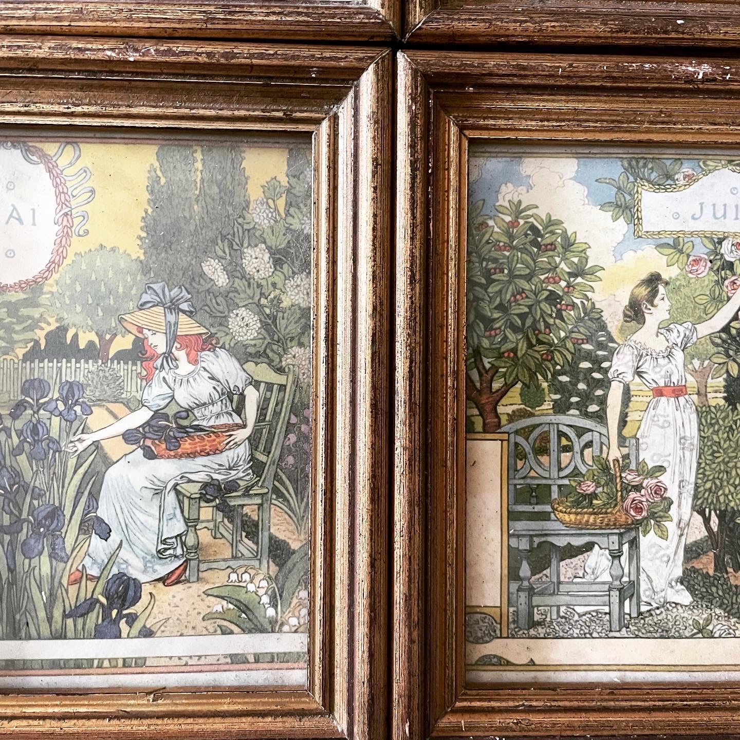 Collezione quadri mesi Art Nouveau