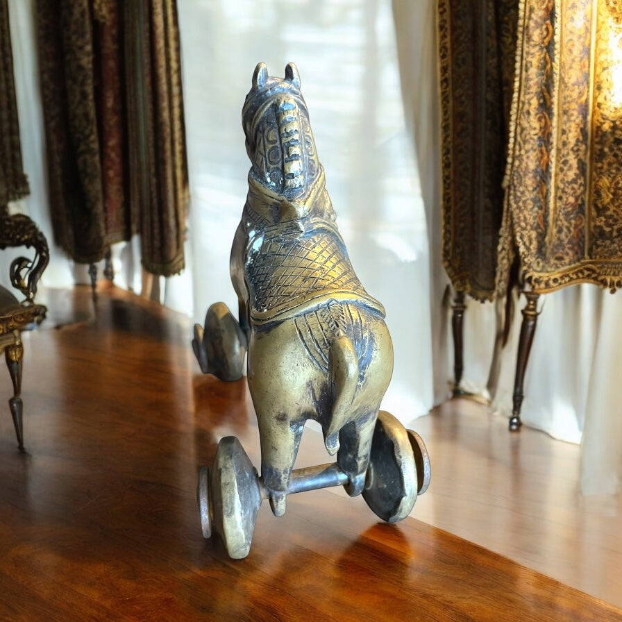 Cavallo del tempio, India, primo ‘900, bronzo.