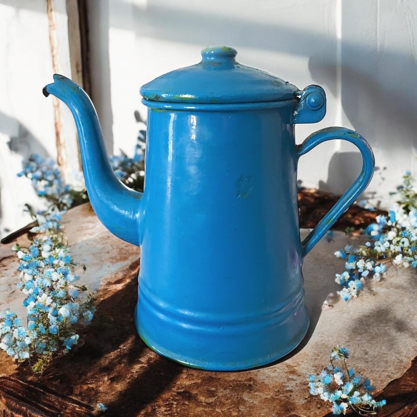 Old blue-green jug