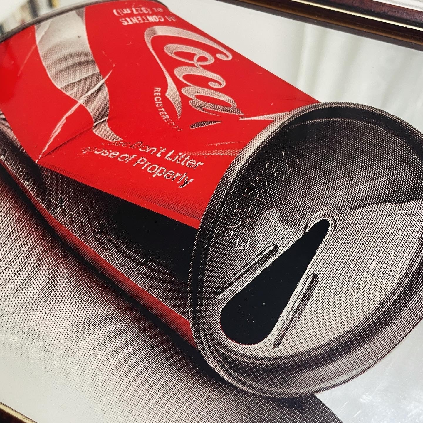 Coca Cola Mirror by Liddell 80s