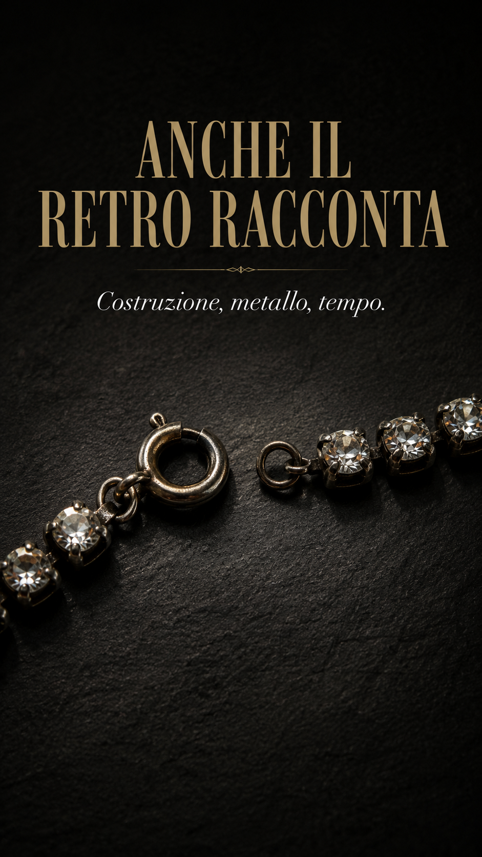 Collana “Rivière” strass incastonati a griffes, anni ‘40 ras du cou