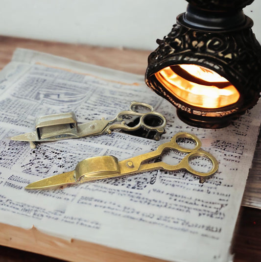 Pair of antique candle extinguisher scissors