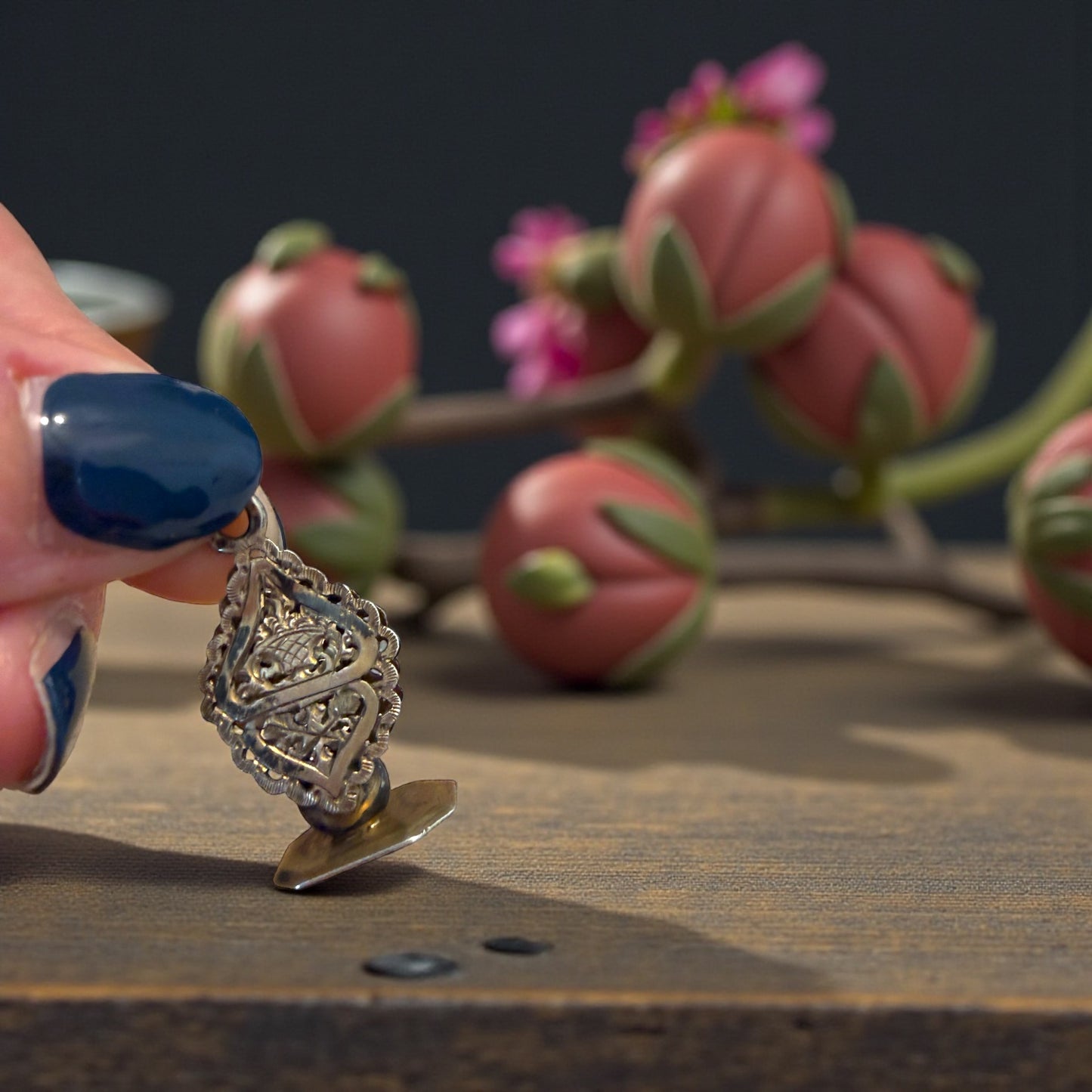 Sigillo antico in argento da incidere per ceralacca, fine ‘800 - primo ‘900