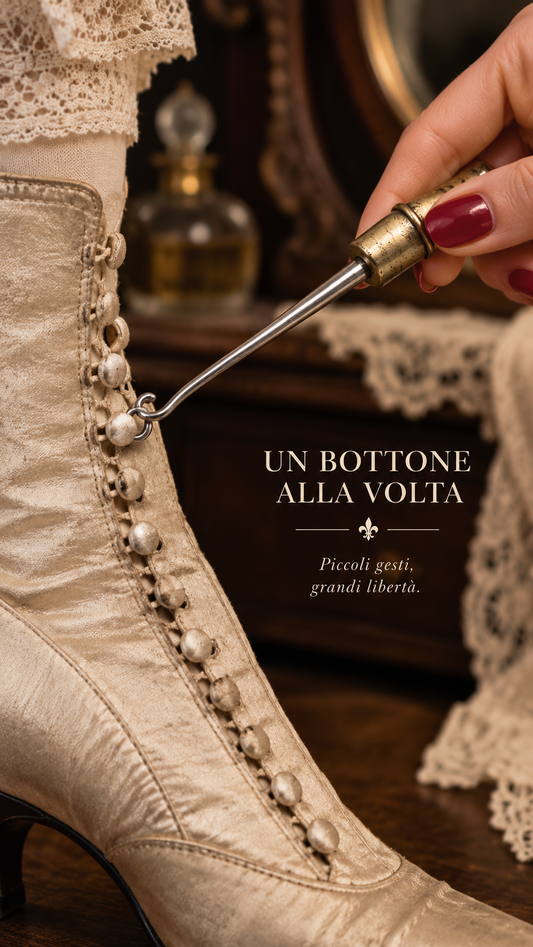 Bottom hook con astuccio personalizzato con stemmi e toponimi Entraygues, belle époque