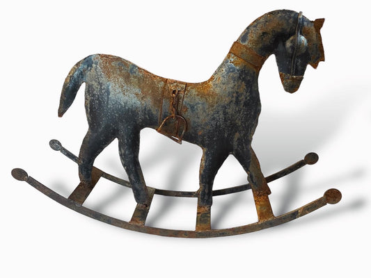 Iron rocking horse