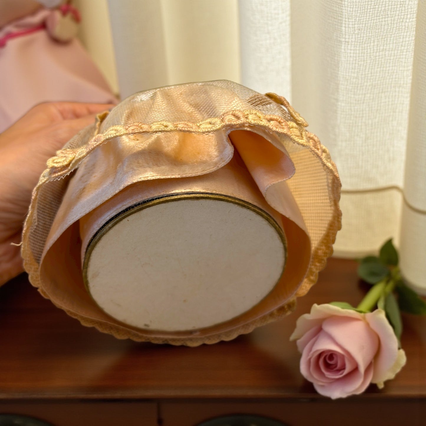 Half doll porta cipria anni ‘30 - ‘40 porcellana