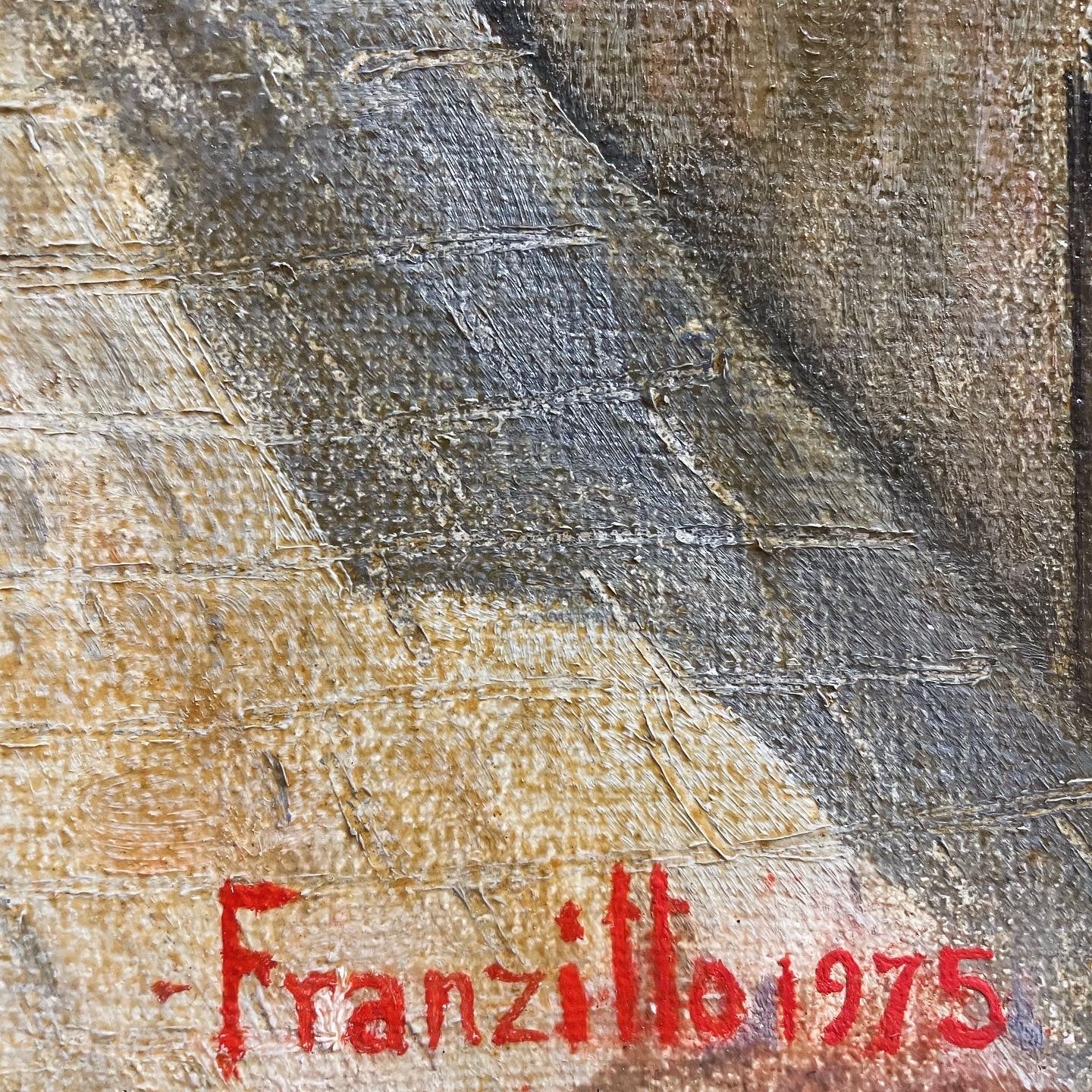 Franzitto oil on canvas 1975 old city