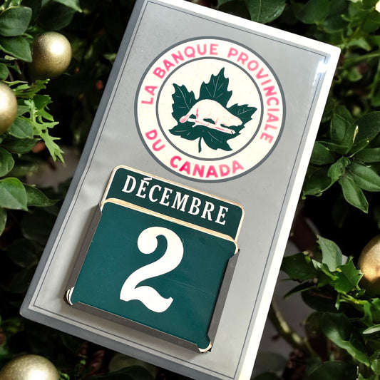 Calendario perpetuo Banca Provinciale del Canada anni ‘60