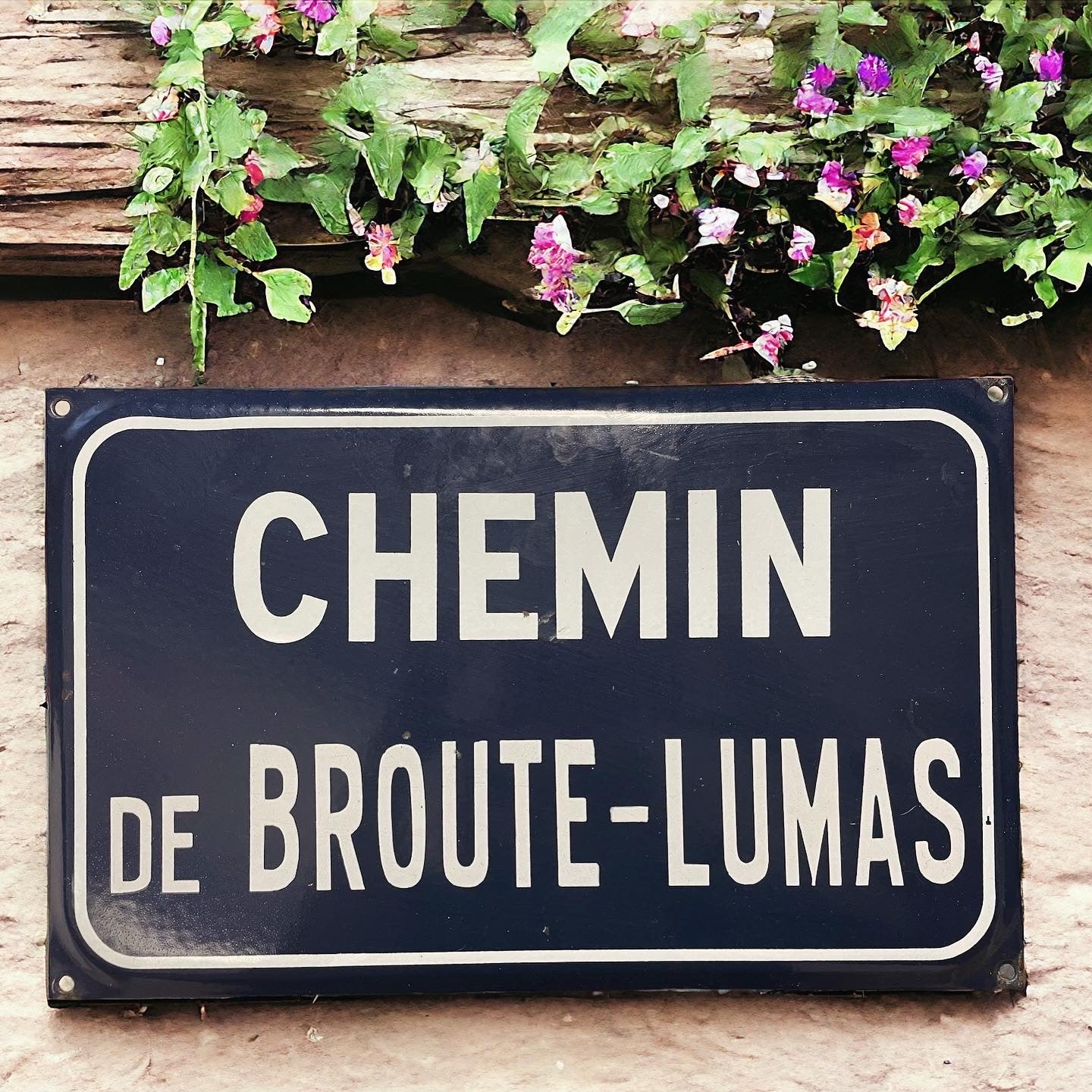 Plaque de rue Chemin