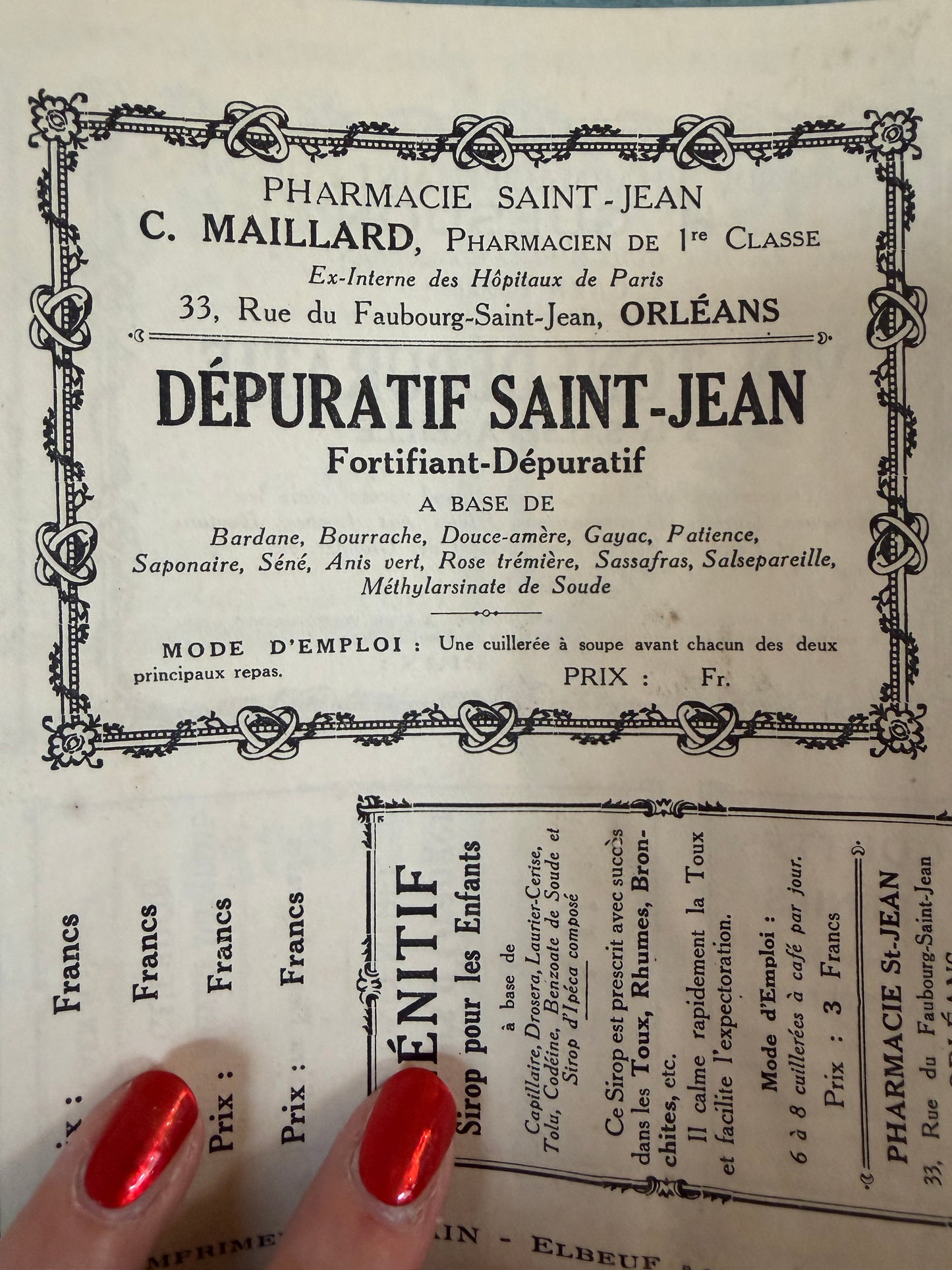 Antico catalogo per farmacisti, preparati galenici e medici; ca 1895-1915