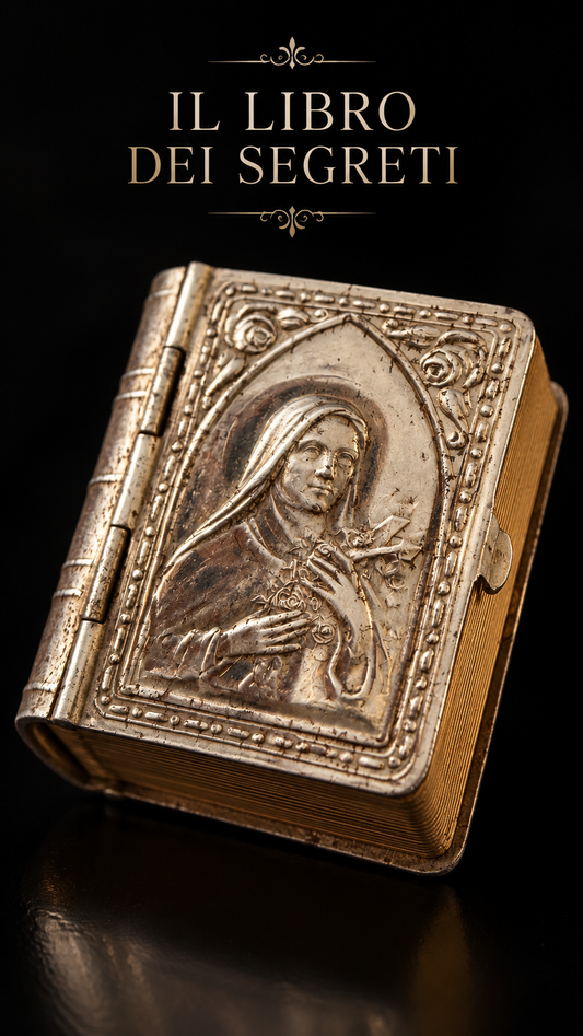 Il libro dei segreti etui devozionale con fève Santa Teresa di Lisieux