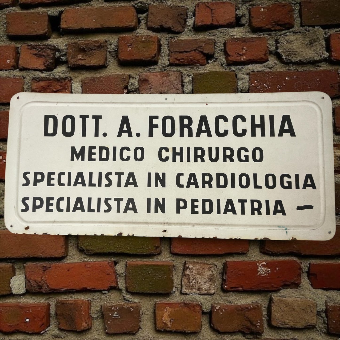 Enorme insegna medica Dott. Foracchia anni ‘40