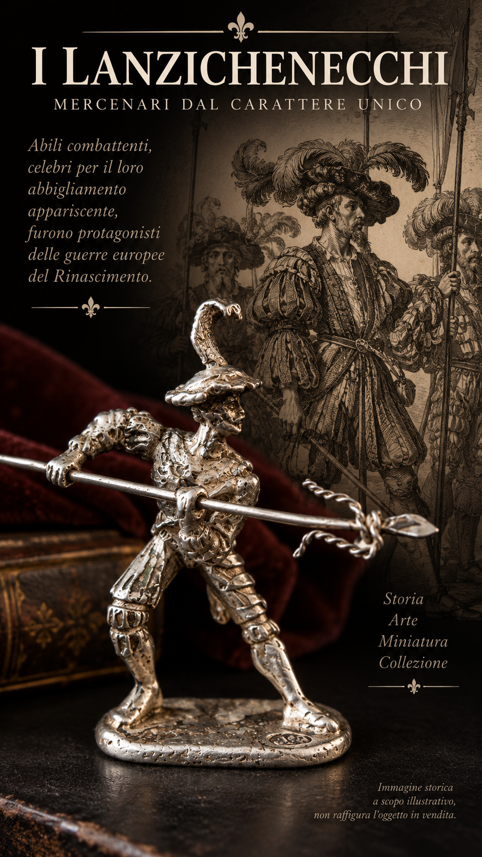 Soldatino d’argento in titolo 800 metà ‘900