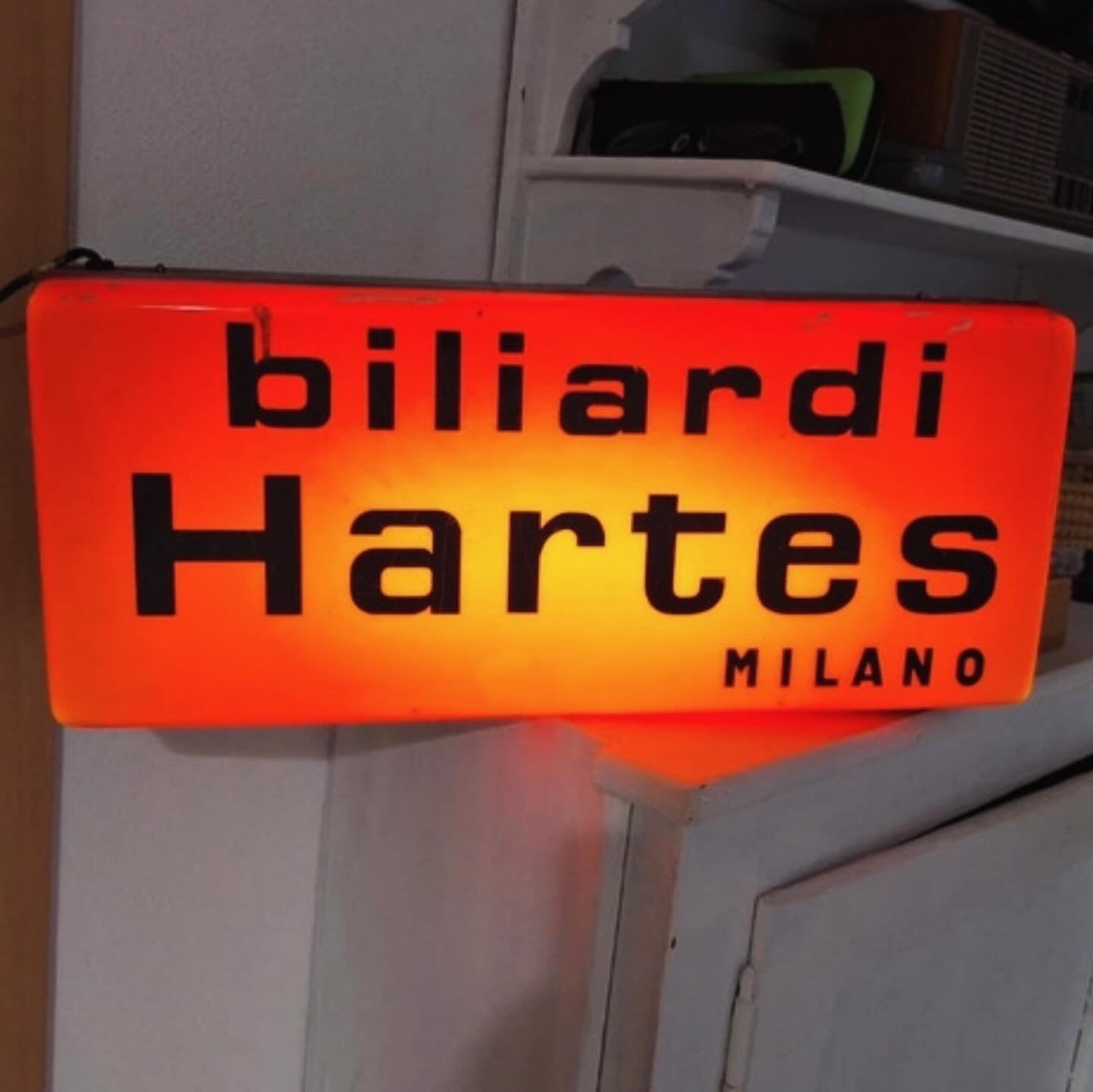 Insegna luminosa Biliardi Hartes