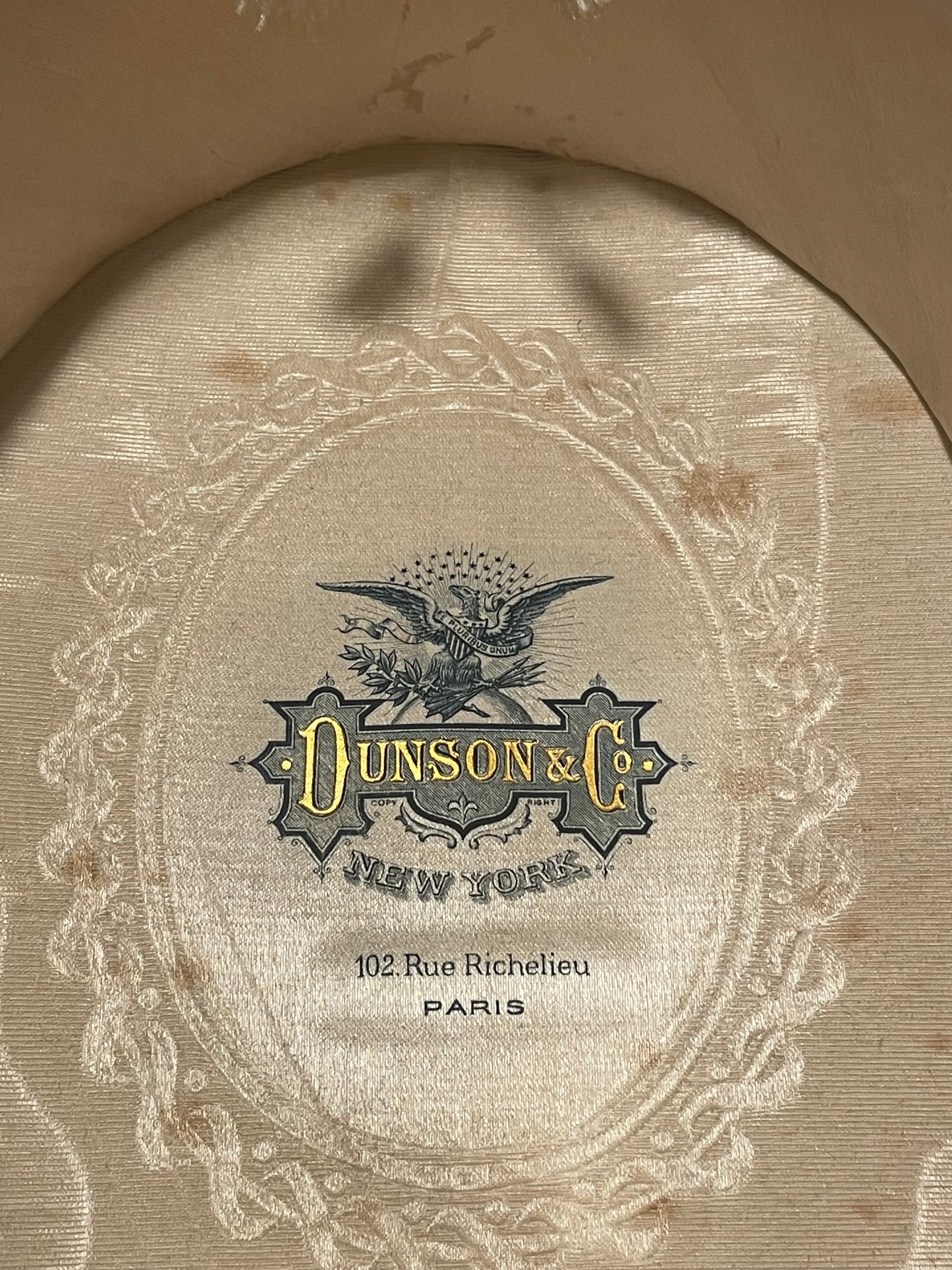 Stupendo e raro cappello cilindro Dunson & Co fine ‘800