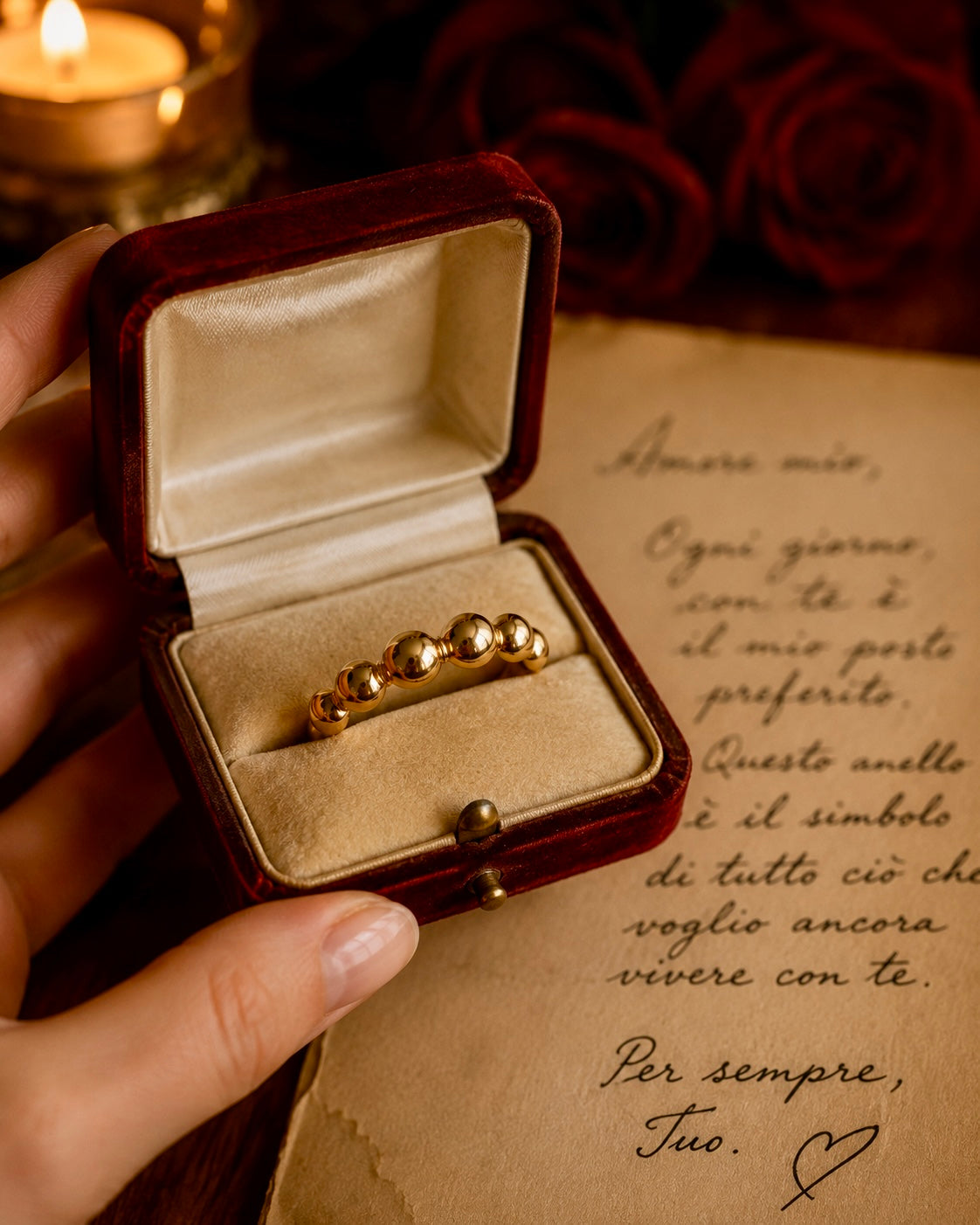 Anello fedina di fidanzamento placcata oro