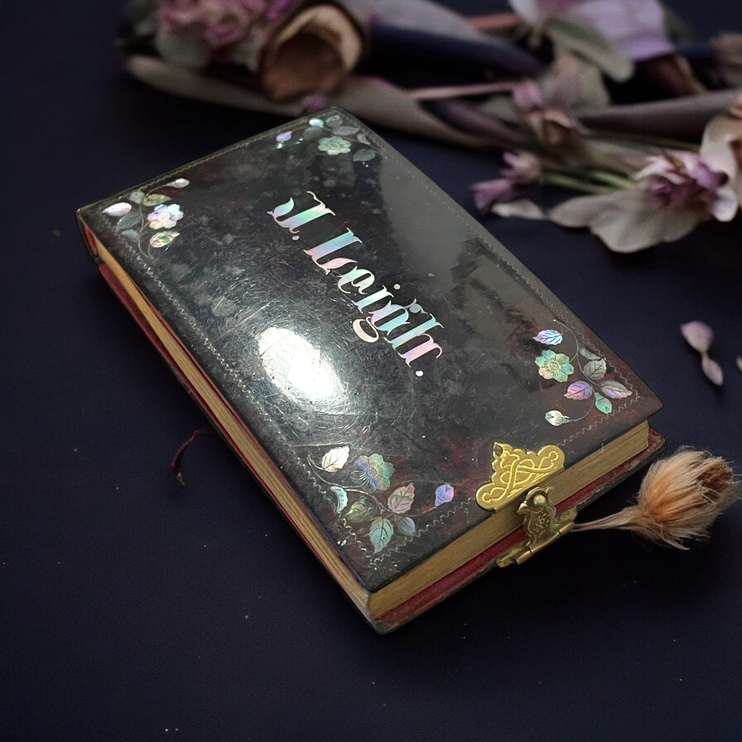 Libro d’amicizia oggetto sentimentale ottocentesco, taccuino madreperla
